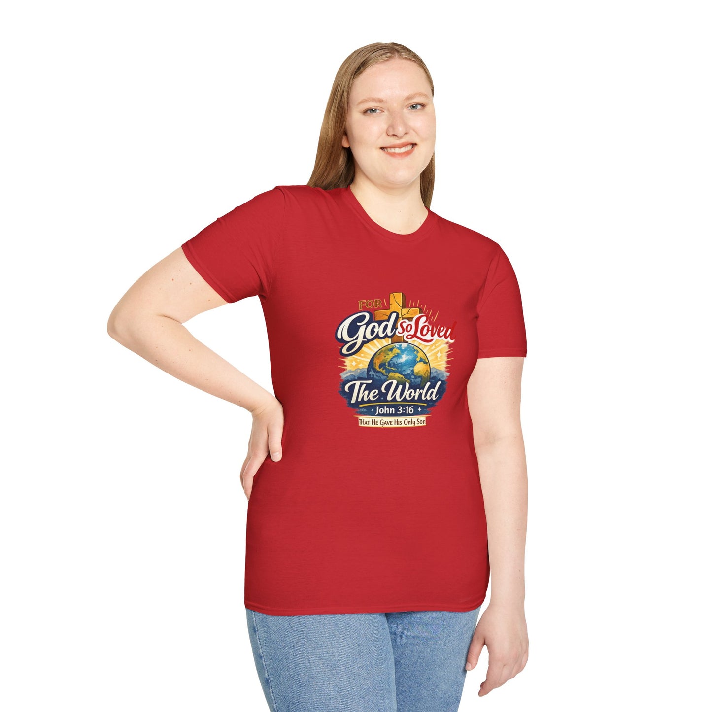 For God So Loved The World T-Shirt — Christian Faith Tee