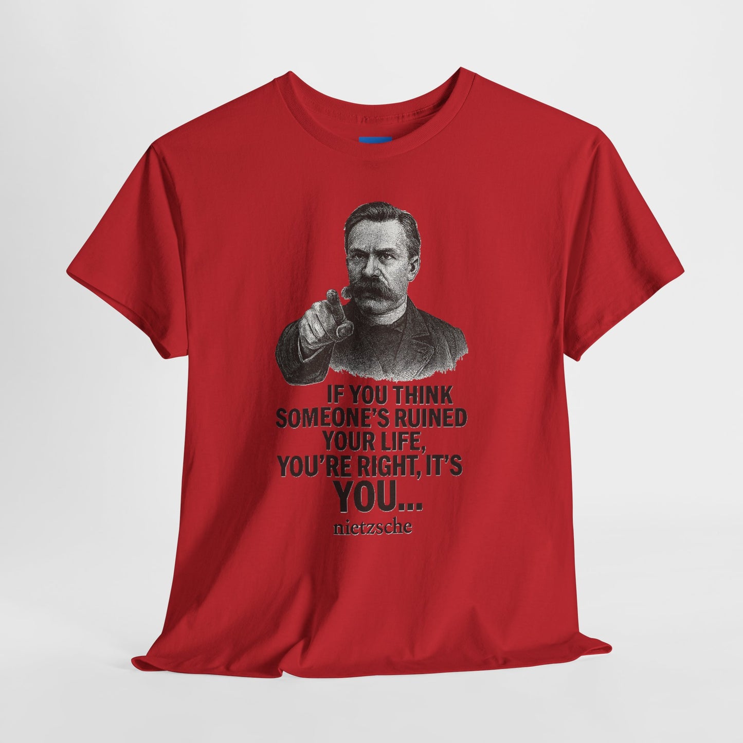 Philosophical Nietzsche Tee, Men Women Unisex Shirt, Existential Quote Graphic Top, Gift for Philosophy Lovers, Classic Cotton Tee,