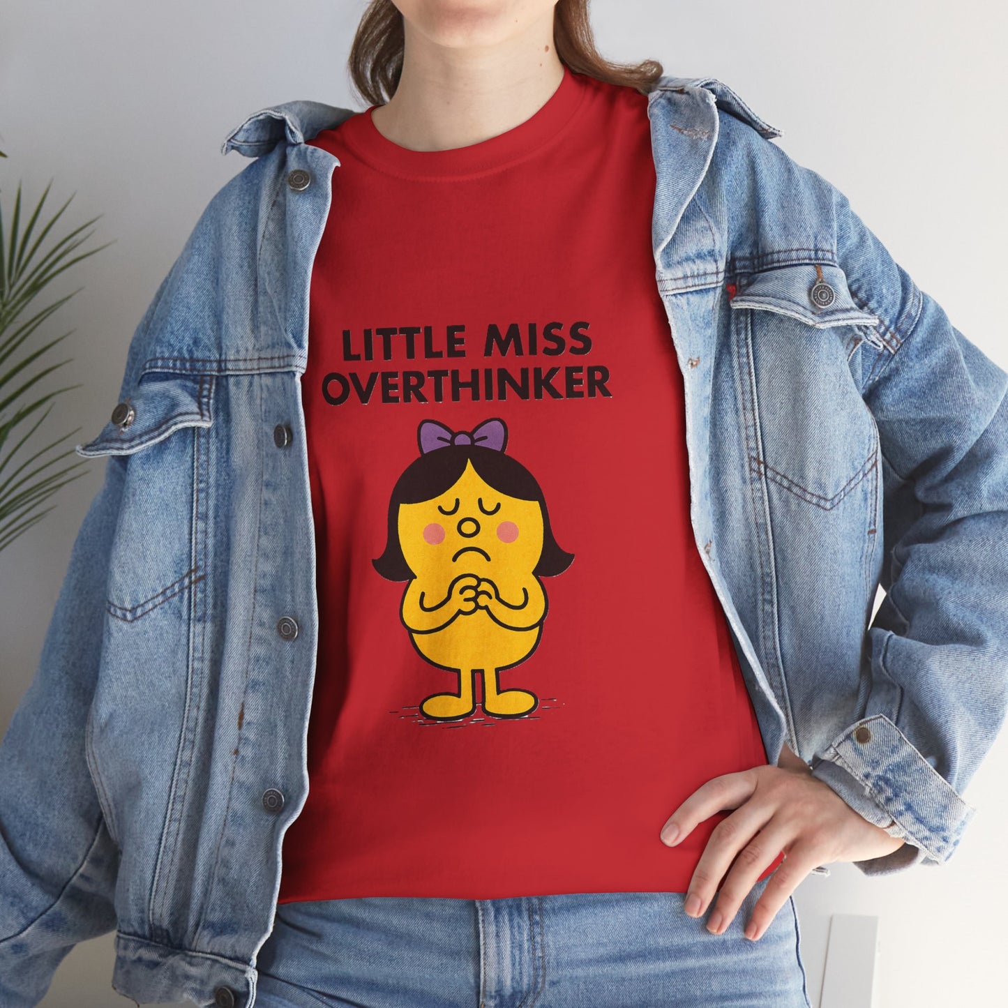 Little Miss Overthinker T-Shirt, Funny Graphic Tee, Sarcastic Women's Top, Gift for Overthinkers, Unisex Cotton Shirt