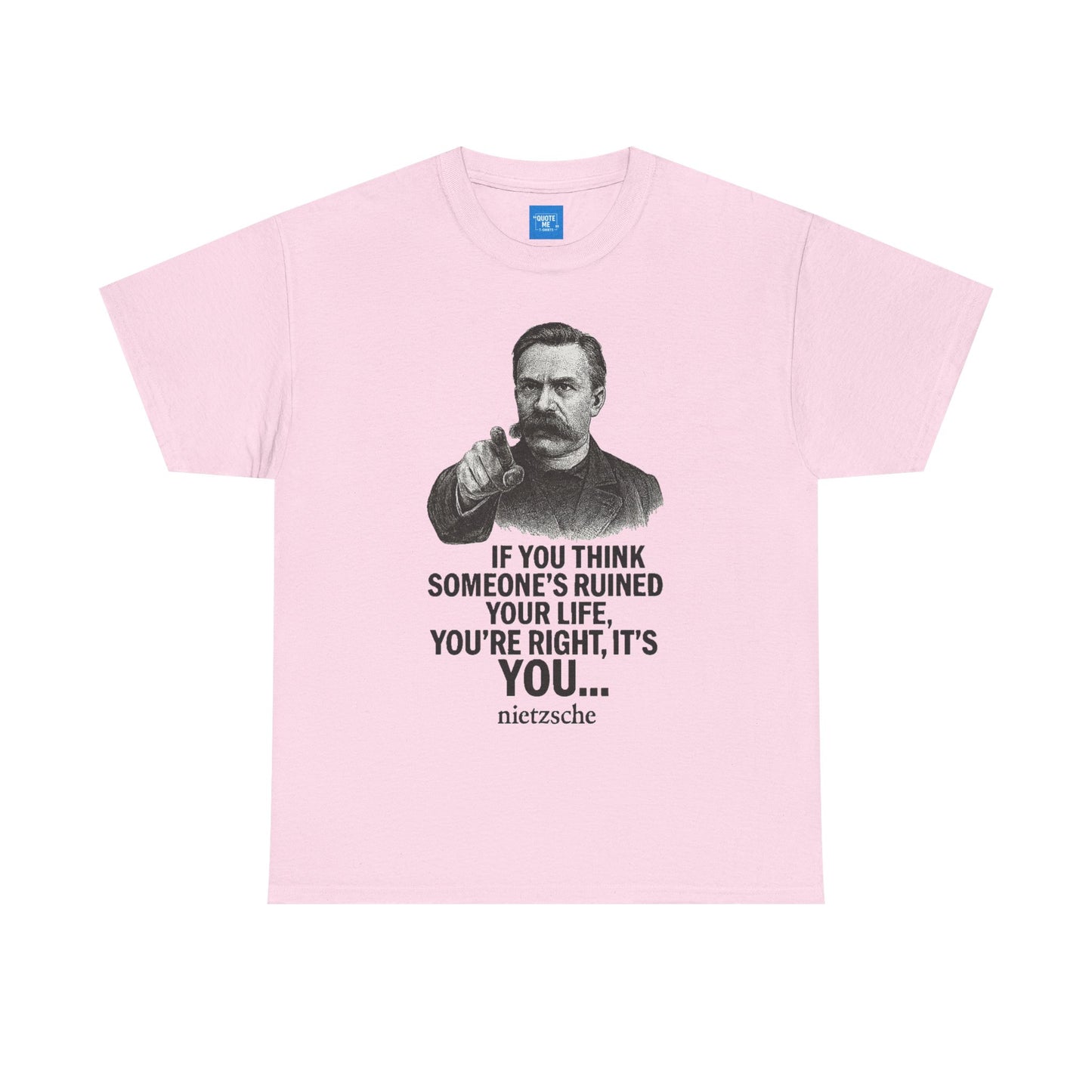 Philosophical Nietzsche Tee, Men Women Unisex Shirt, Existential Quote Graphic Top, Gift for Philosophy Lovers, Classic Cotton Tee,