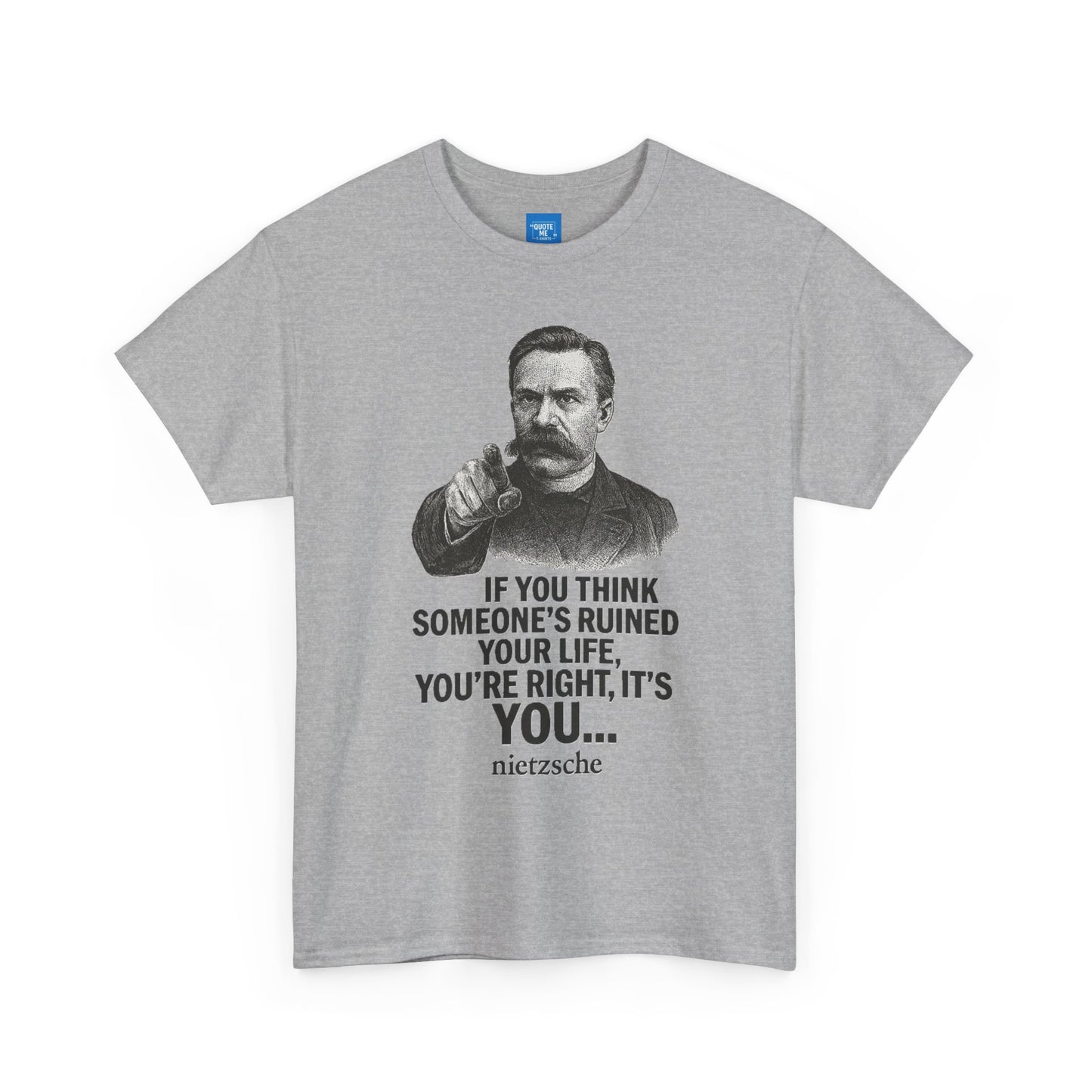 Philosophical Nietzsche Tee, Men Women Unisex Shirt, Existential Quote Graphic Top, Gift for Philosophy Lovers, Classic Cotton Tee,
