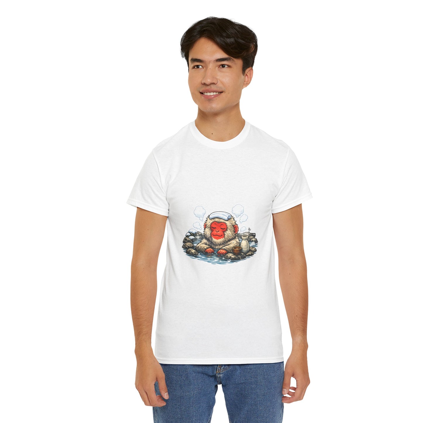 Onsen Monkey Japan T-Shirt — Japanese Hot Spring Snow Monkey Tee