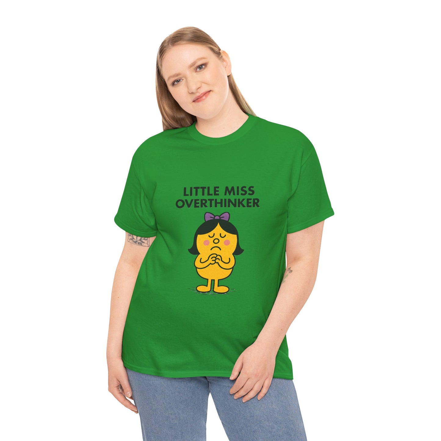 Little Miss Overthinker T-Shirt, Funny Graphic Tee, Sarcastic Women's Top, Gift for Overthinkers, Unisex Cotton Shirt
