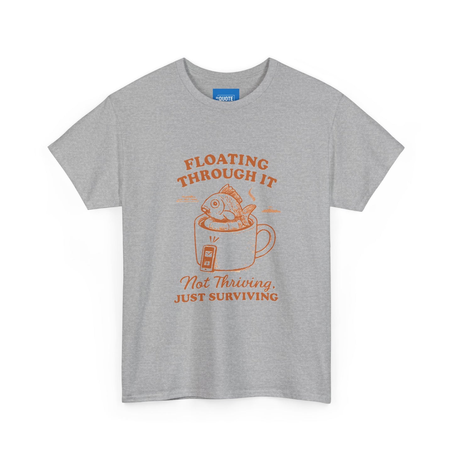 Just keep swimming Unisex Cotton Tee, Inspirational Quote Shirt, Motivational Graphic Tee, Ocean Lover Gift, Beach T-shirt