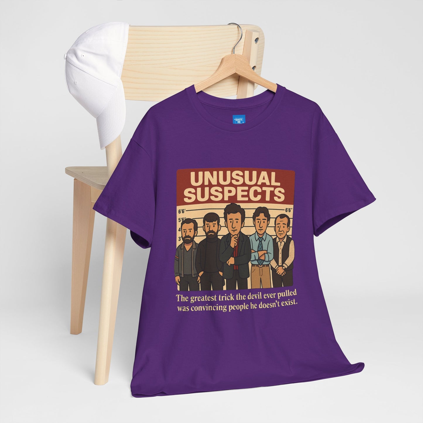 Unisex Heavy Cotton Tee - Unusual Suspects Inspired Quote T-Shirt, Graphic Tee, Unique Gift, Movie Quote Shirt, Cool Tee