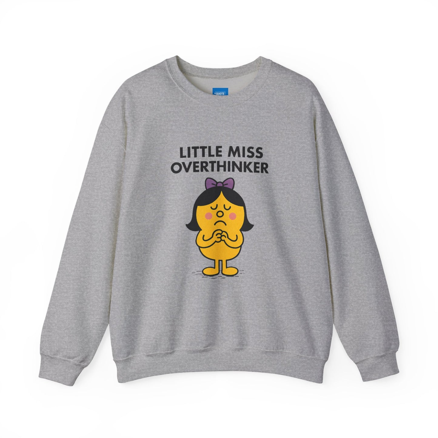 Little Miss Overthinker Sweatshirt, Funny Crewneck Jumper, Gift for Overthinkers, Cosy Pullover, Unisex Sweatshirt, Comfy Sweater