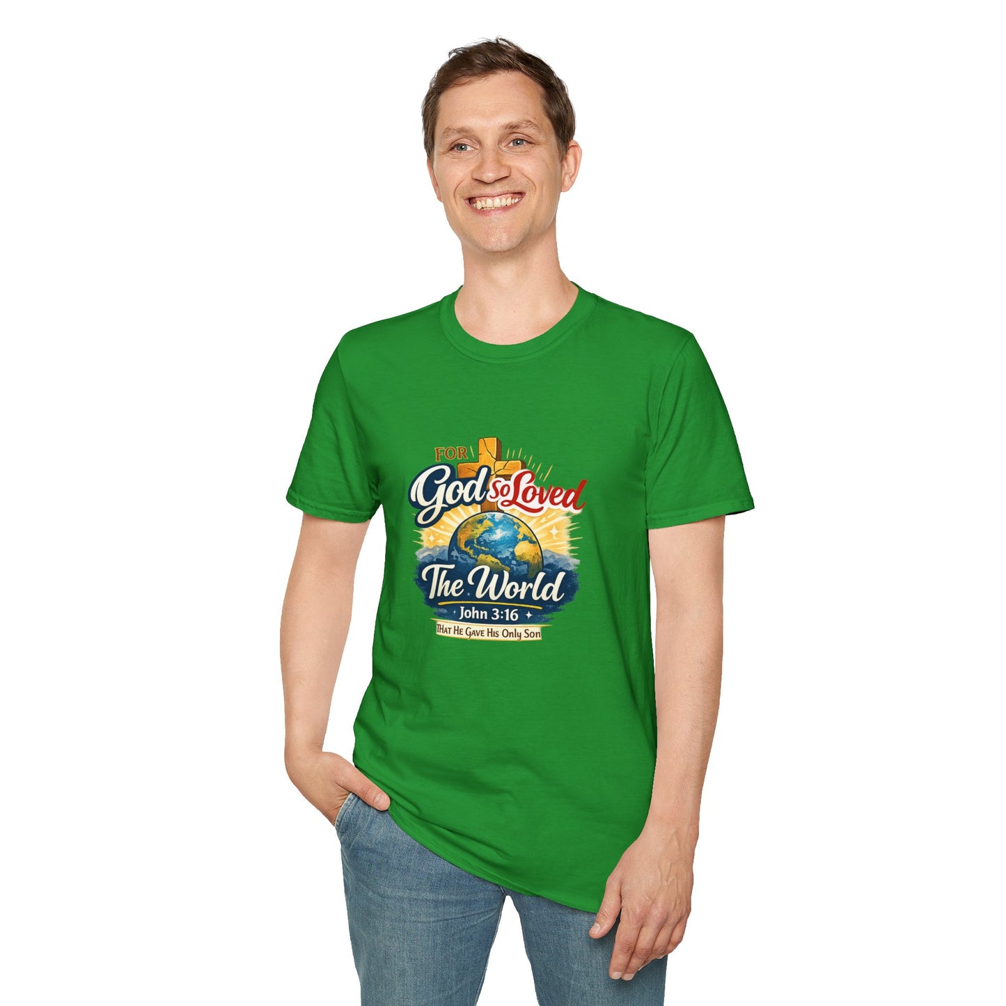 For God So Loved The World T-Shirt — Christian Faith Tee