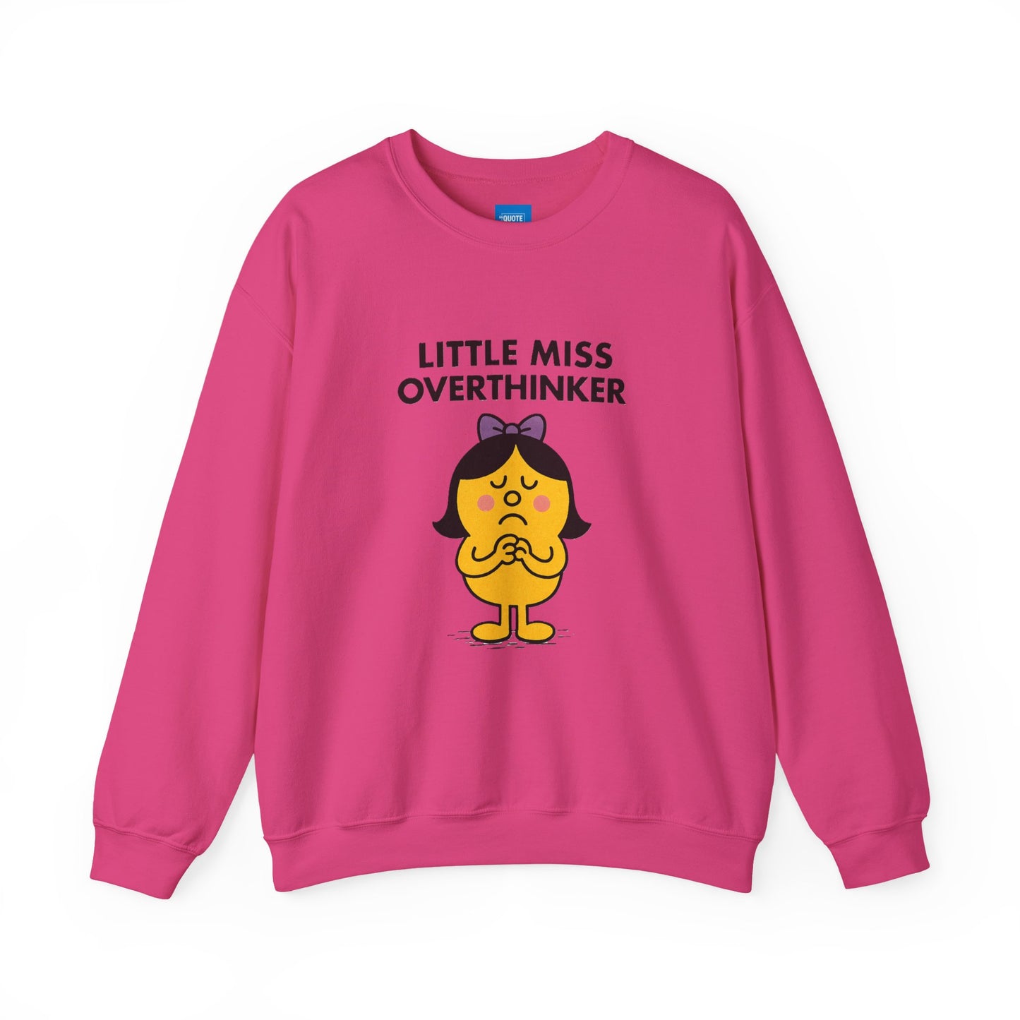 Little Miss Overthinker Sweatshirt, Funny Crewneck Jumper, Gift for Overthinkers, Cosy Pullover, Unisex Sweatshirt, Comfy Sweater