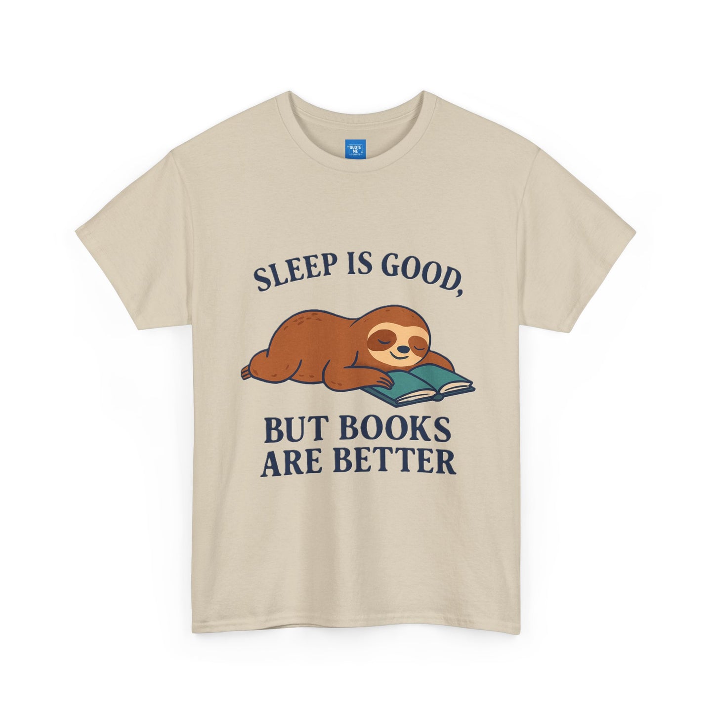 Sloth Book Lover Tee, Sleep is Good Shirt, Funny Bookworm Gift, Lazy Day T-Shirt, Relaxing Reading Top