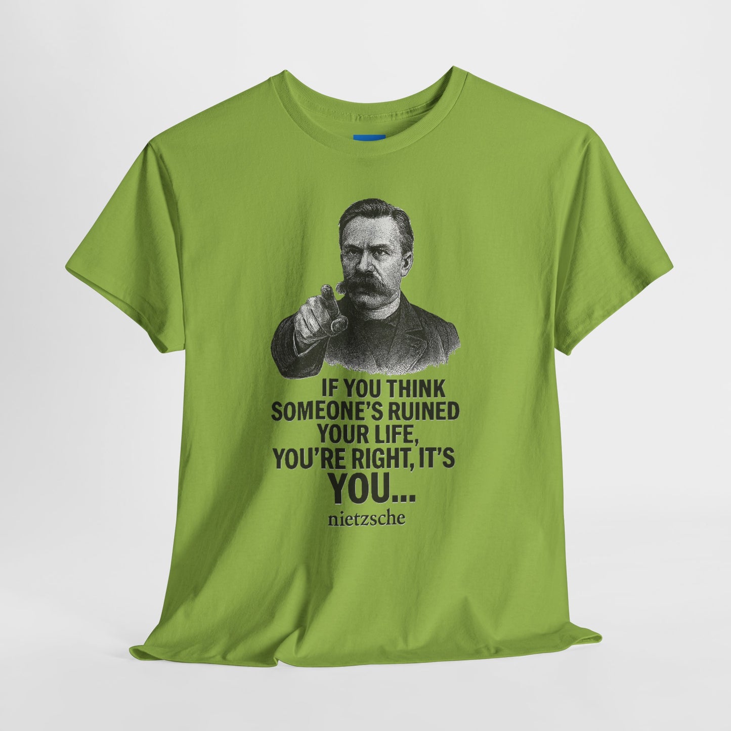 Philosophical Nietzsche Tee, Men Women Unisex Shirt, Existential Quote Graphic Top, Gift for Philosophy Lovers, Classic Cotton Tee,