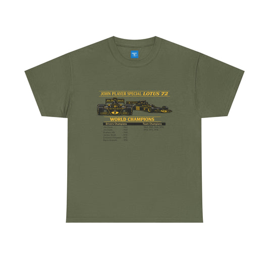 60s–70s Lotus Formula One Racing Tee — Vintage Motorsport Graphic T-Shirt