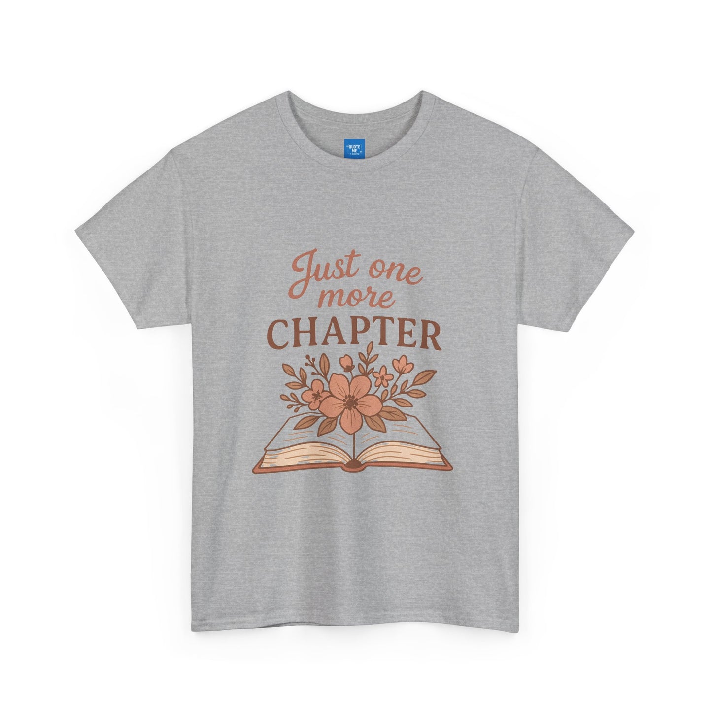 Just one more chapter, Book Lover Unisex Heavy Cotton Tee, Reading Tee, Bookworm Shirt, Literary Gift, Novel Reader Top