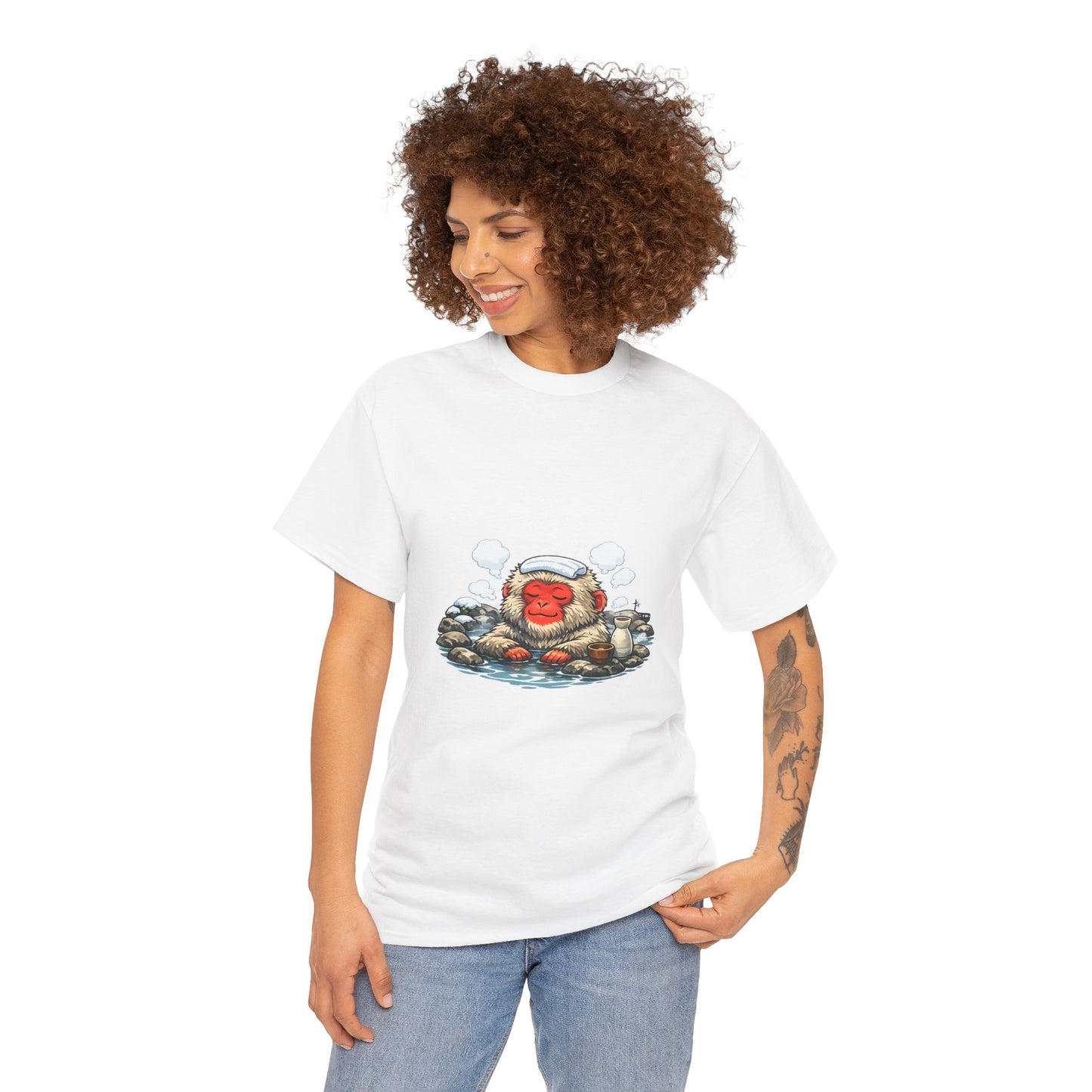 Onsen Monkey Japan T-Shirt — Japanese Hot Spring Snow Monkey Tee