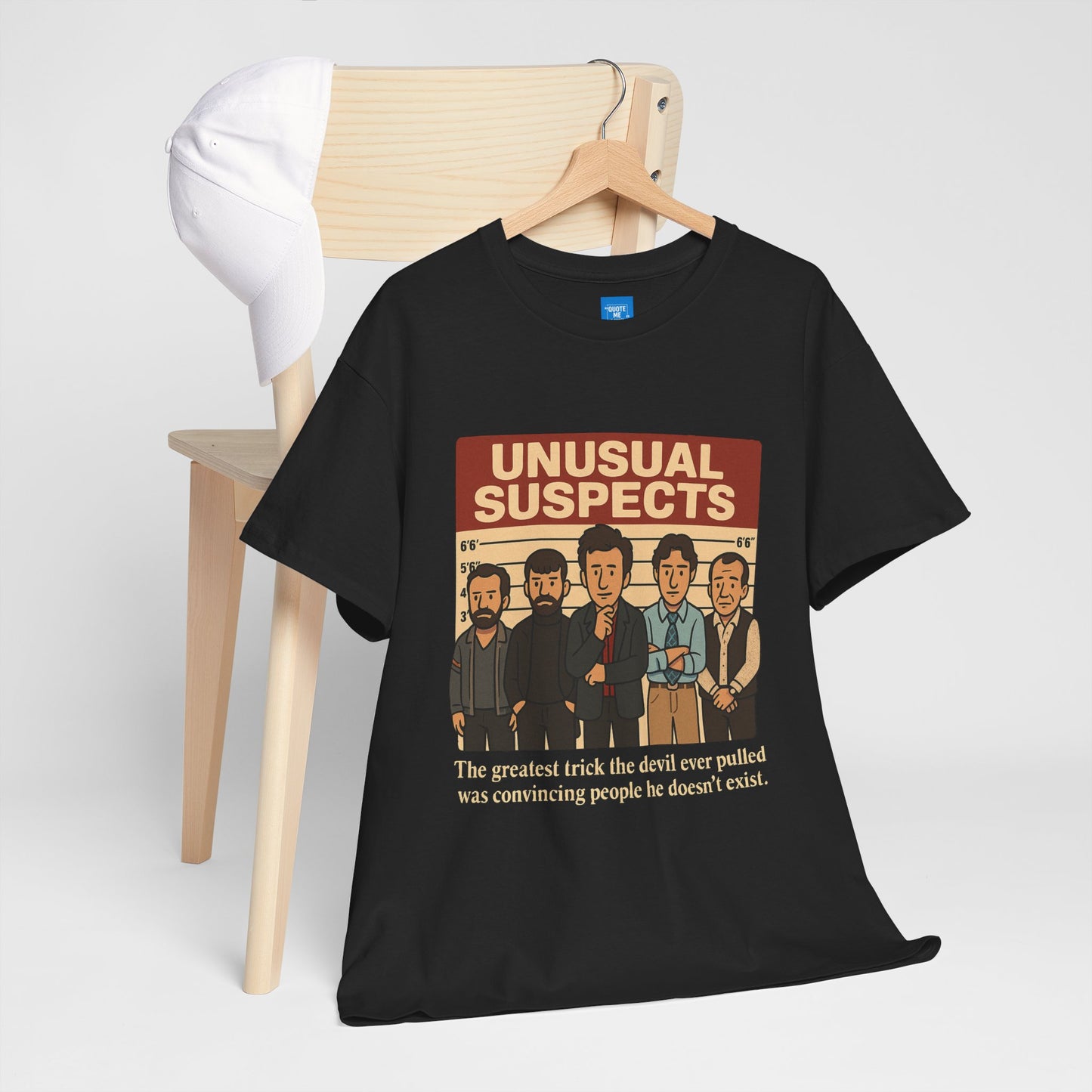 Unisex Heavy Cotton Tee - Unusual Suspects Inspired Quote T-Shirt, Graphic Tee, Unique Gift, Movie Quote Shirt, Cool Tee