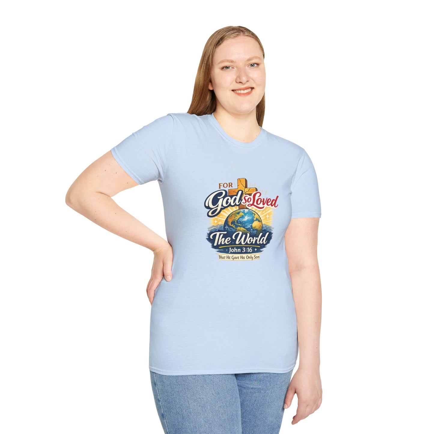 For God So Loved The World T-Shirt — Christian Faith Tee