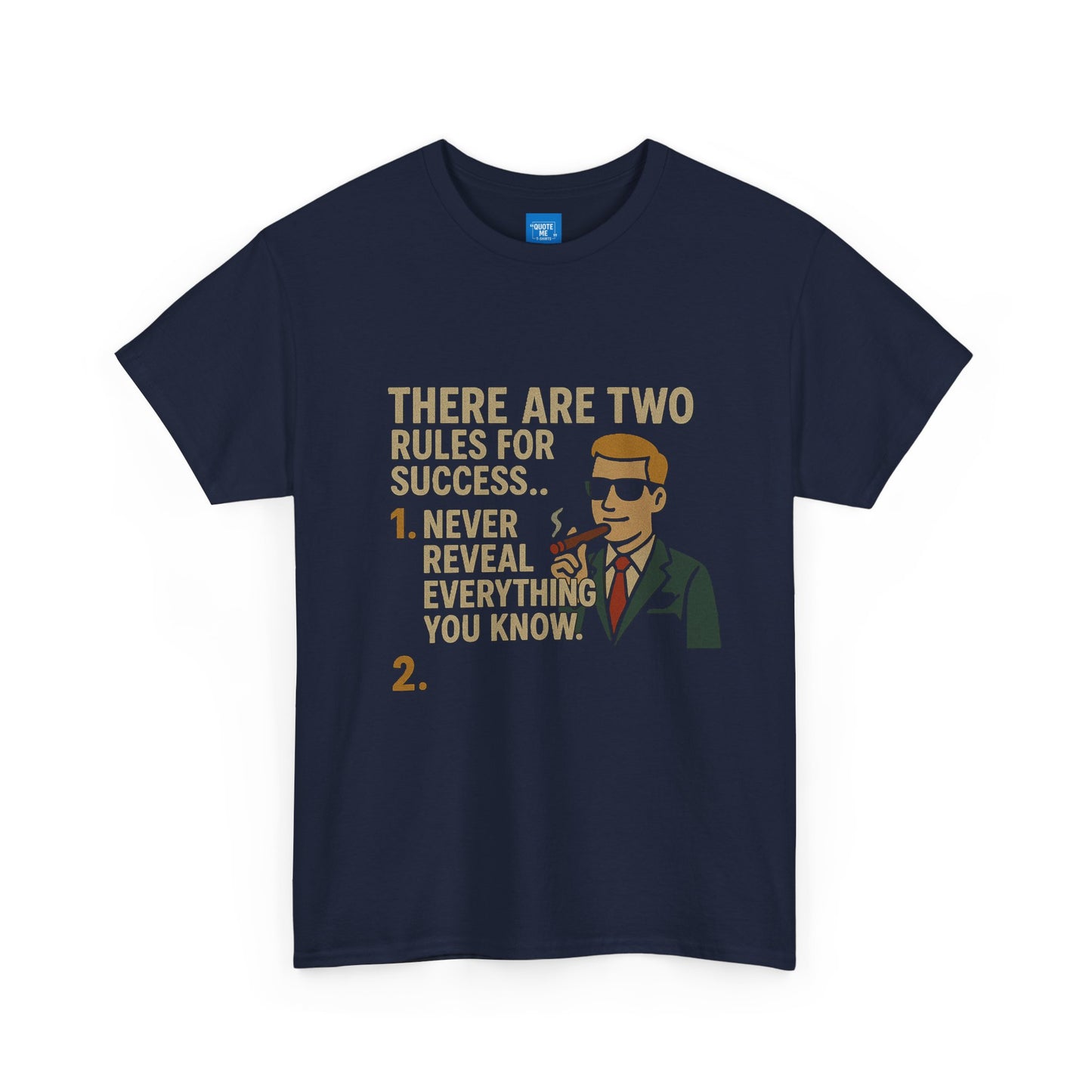 Motivational Two Rules for Success Unisex Heavy Cotton Tee, Inspirational Graphic Tee, Success Quote Shirt, Positive Vibes Shirt, Gift for