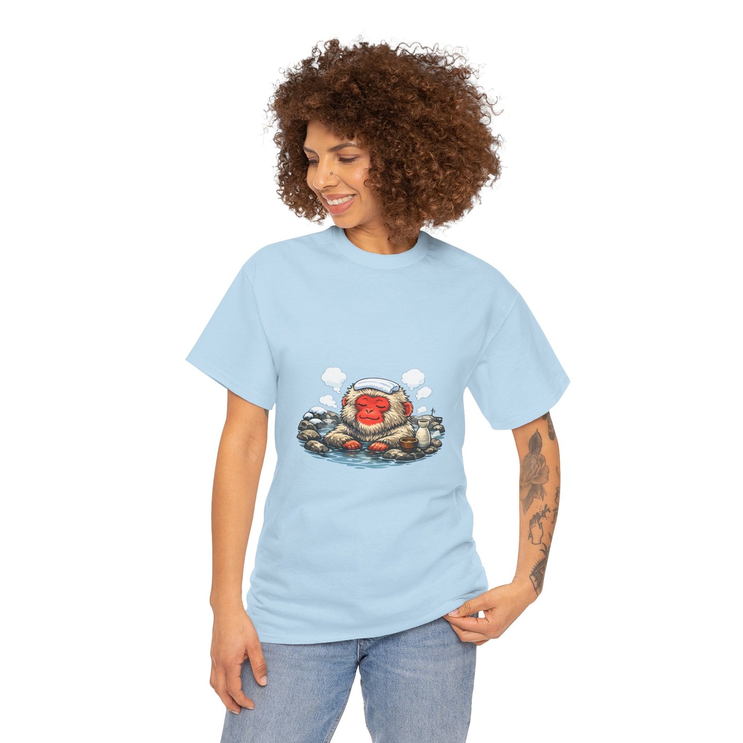 Onsen Monkey Japan T-Shirt — Japanese Hot Spring Snow Monkey Tee