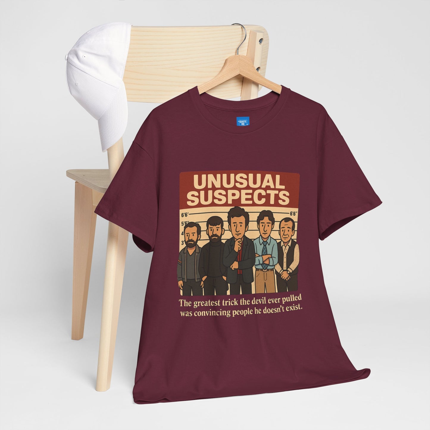 Unisex Heavy Cotton Tee - Unusual Suspects Inspired Quote T-Shirt, Graphic Tee, Unique Gift, Movie Quote Shirt, Cool Tee