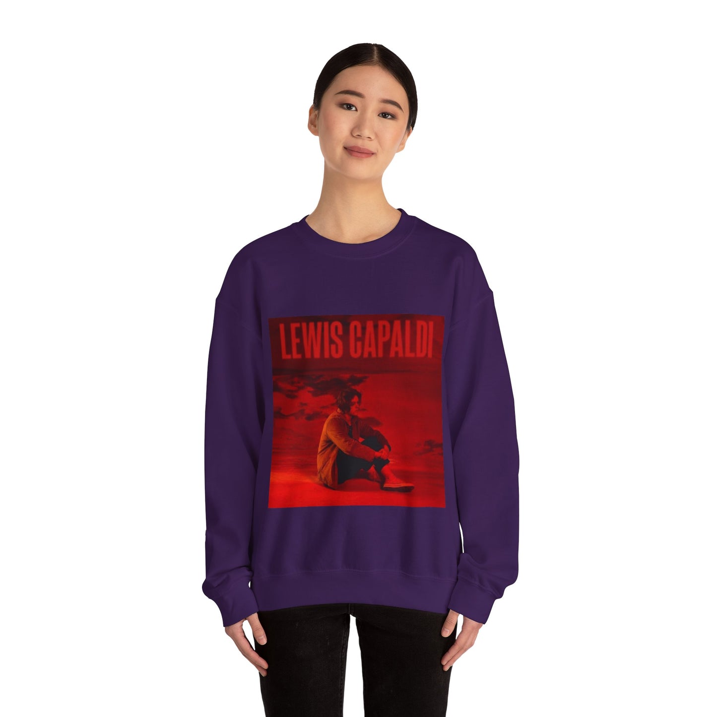 Lewis Capaldi Inspired Crewneck Sweatshirt, Cozy Unisex Pullover, Music Artist Apparel, Gift for Fans, Casual Wear, Concert Outfit