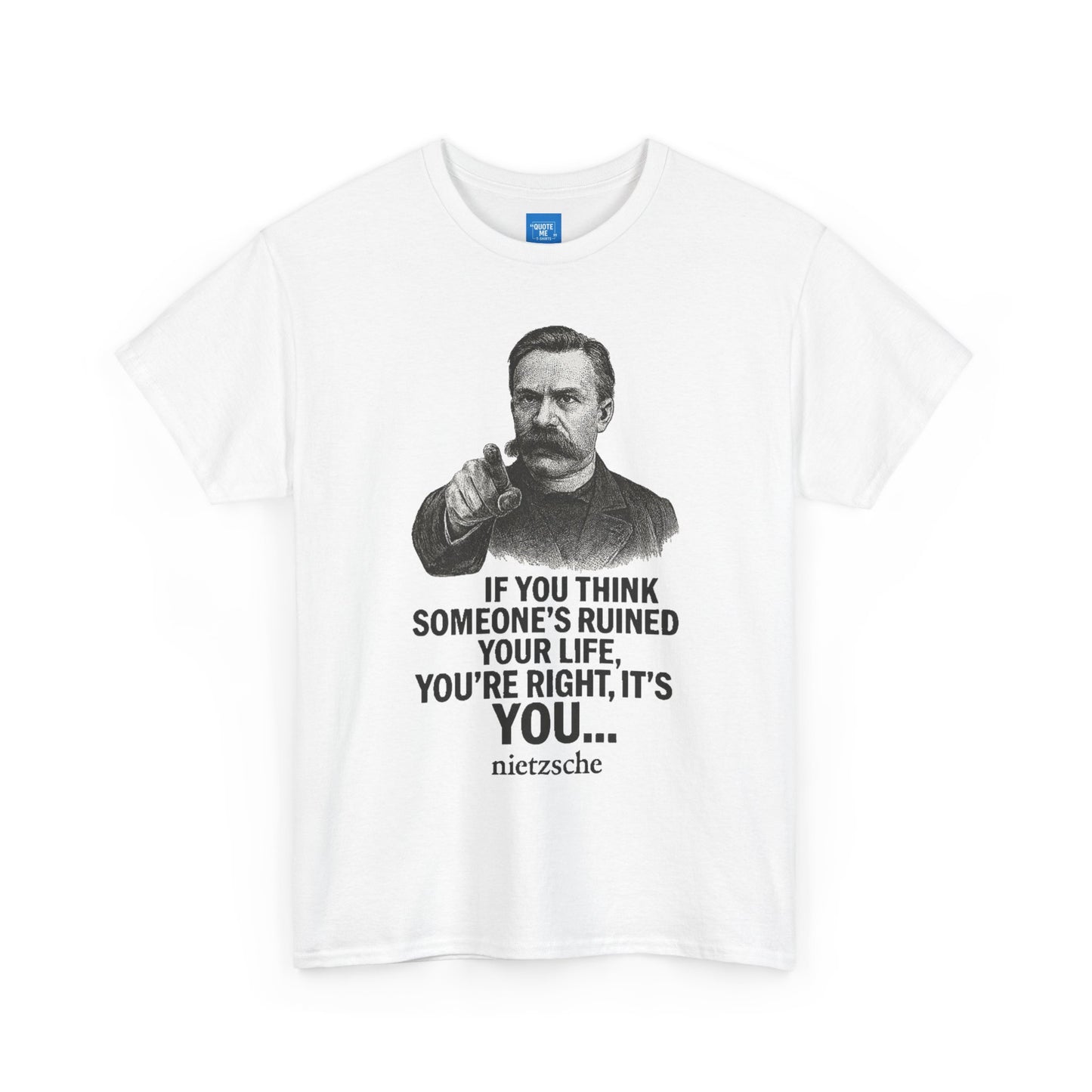 Philosophical Nietzsche Tee, Men Women Unisex Shirt, Existential Quote Graphic Top, Gift for Philosophy Lovers, Classic Cotton Tee,