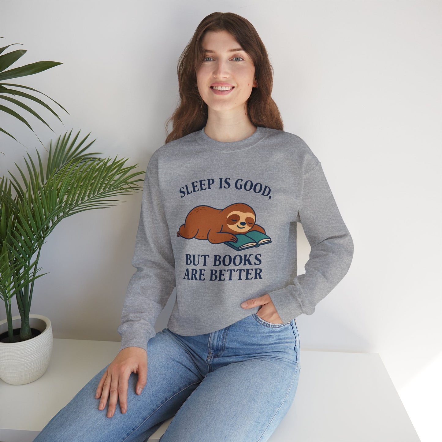 Cozy Book Lover Sweatshirt, Reading is Life, Bookworm Gift, Book Club Apparel, Literary Vibes Jumper