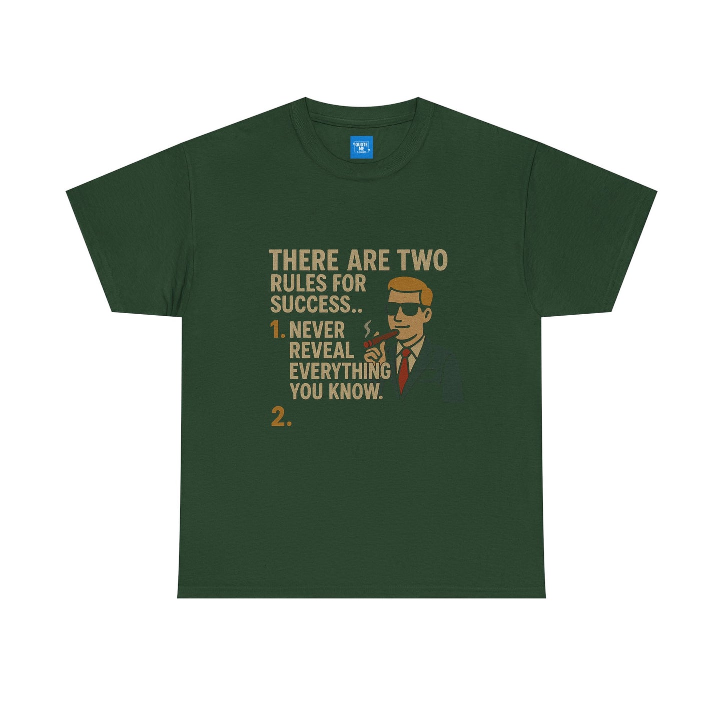 Motivational Two Rules for Success Unisex Heavy Cotton Tee, Inspirational Graphic Tee, Success Quote Shirt, Positive Vibes Shirt, Gift for