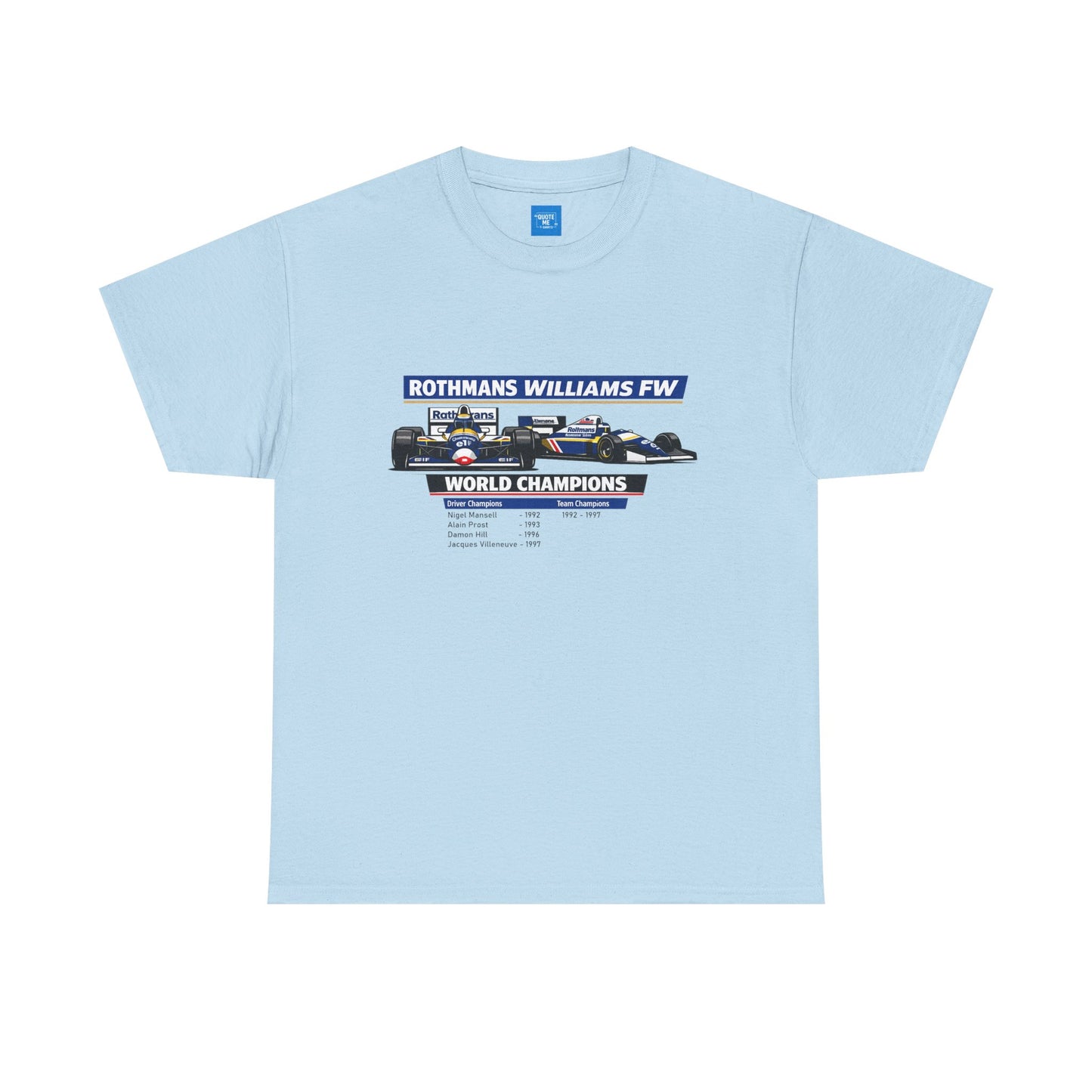 90s Williams Formula One Racing Tee — Retro Motorsport T-Shirt