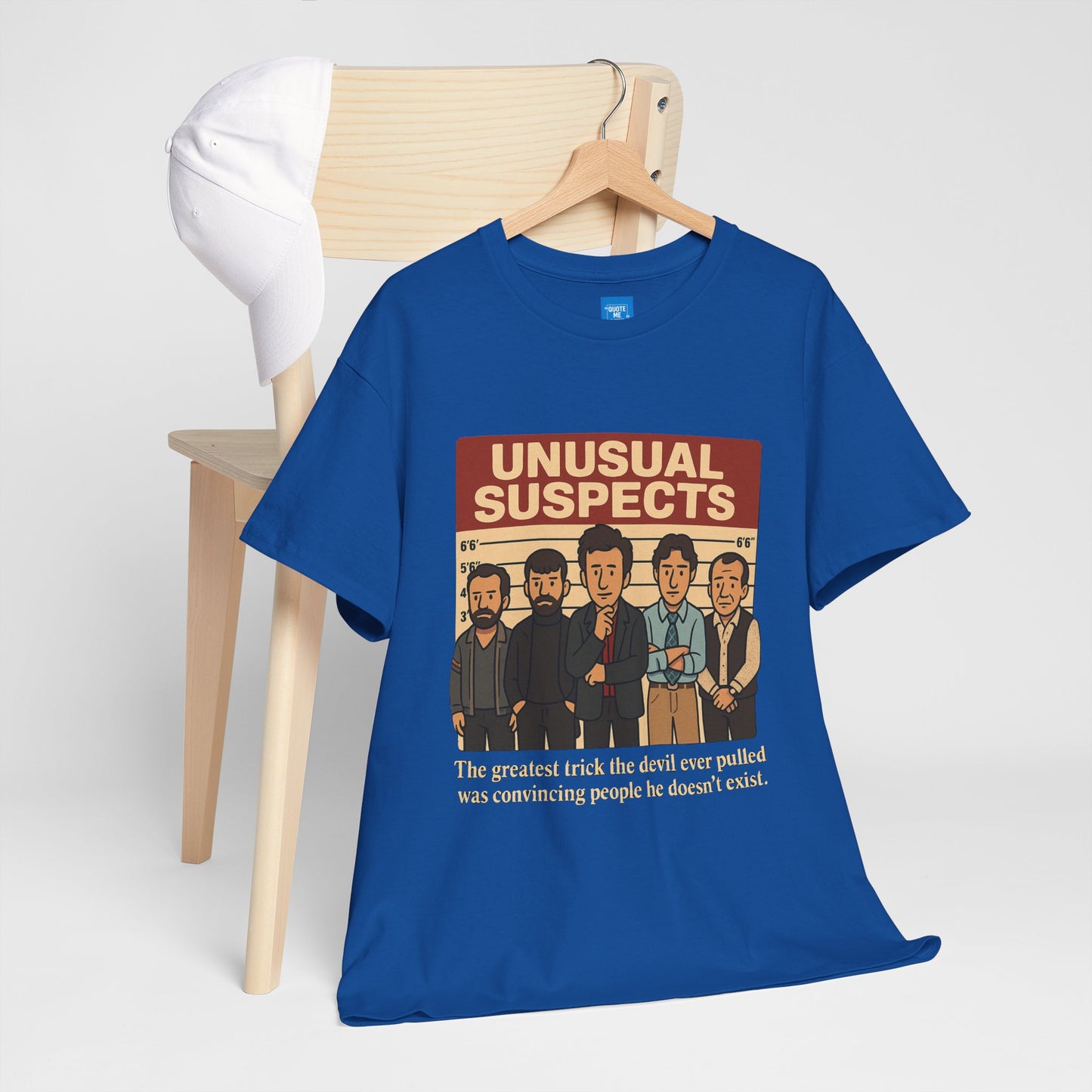 Unisex Heavy Cotton Tee - Unusual Suspects Inspired Quote T-Shirt, Graphic Tee, Unique Gift, Movie Quote Shirt, Cool Tee