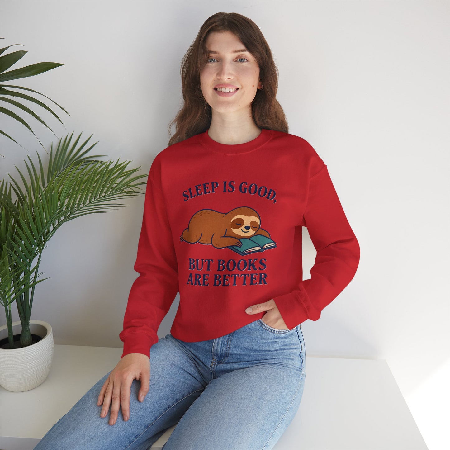Cozy Book Lover Sweatshirt, Reading is Life, Bookworm Gift, Book Club Apparel, Literary Vibes Jumper