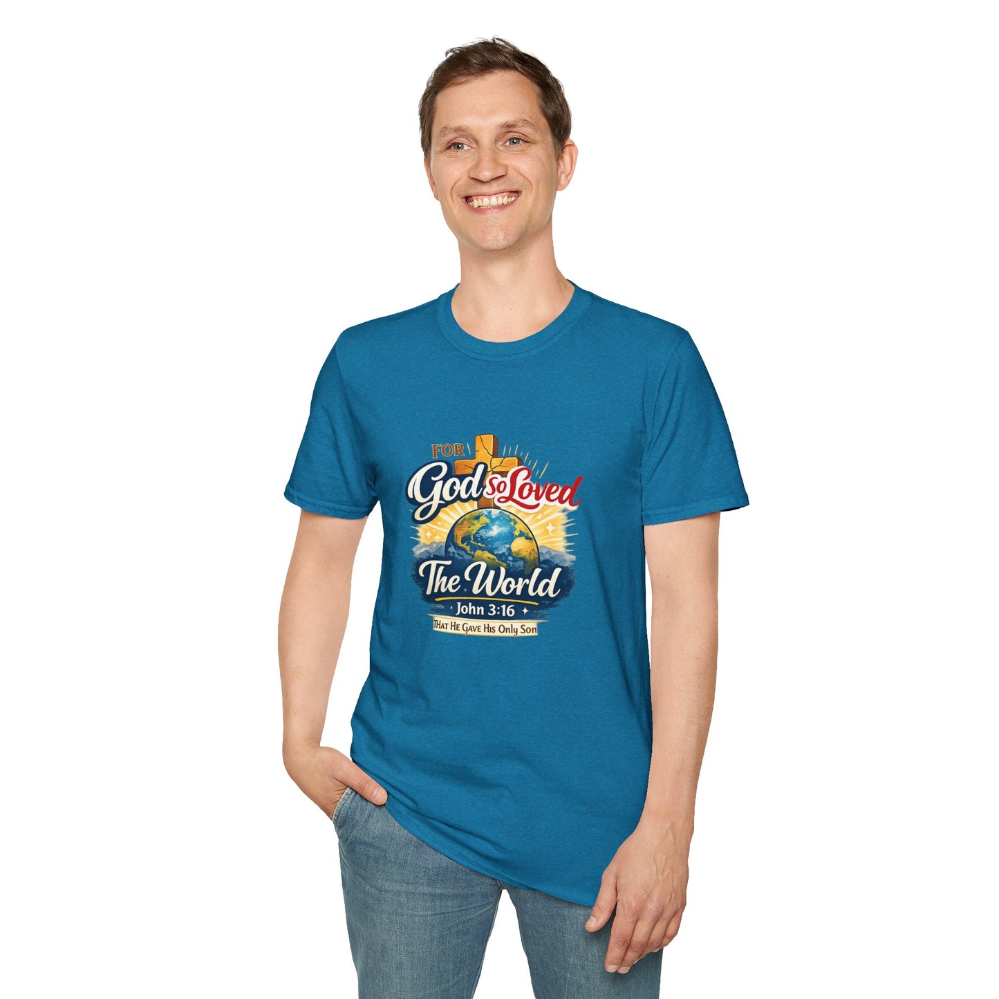For God So Loved The World T-Shirt — Christian Faith Tee