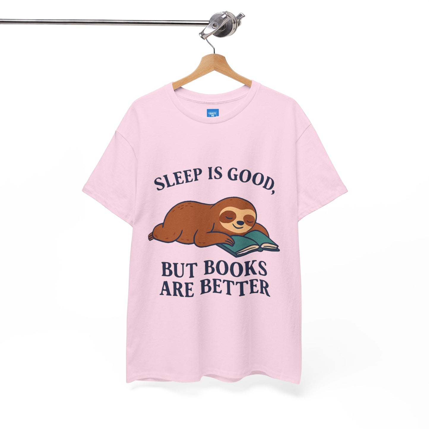 Sloth Book Lover Tee, Sleep is Good Shirt, Funny Bookworm Gift, Lazy Day T-Shirt, Relaxing Reading Top
