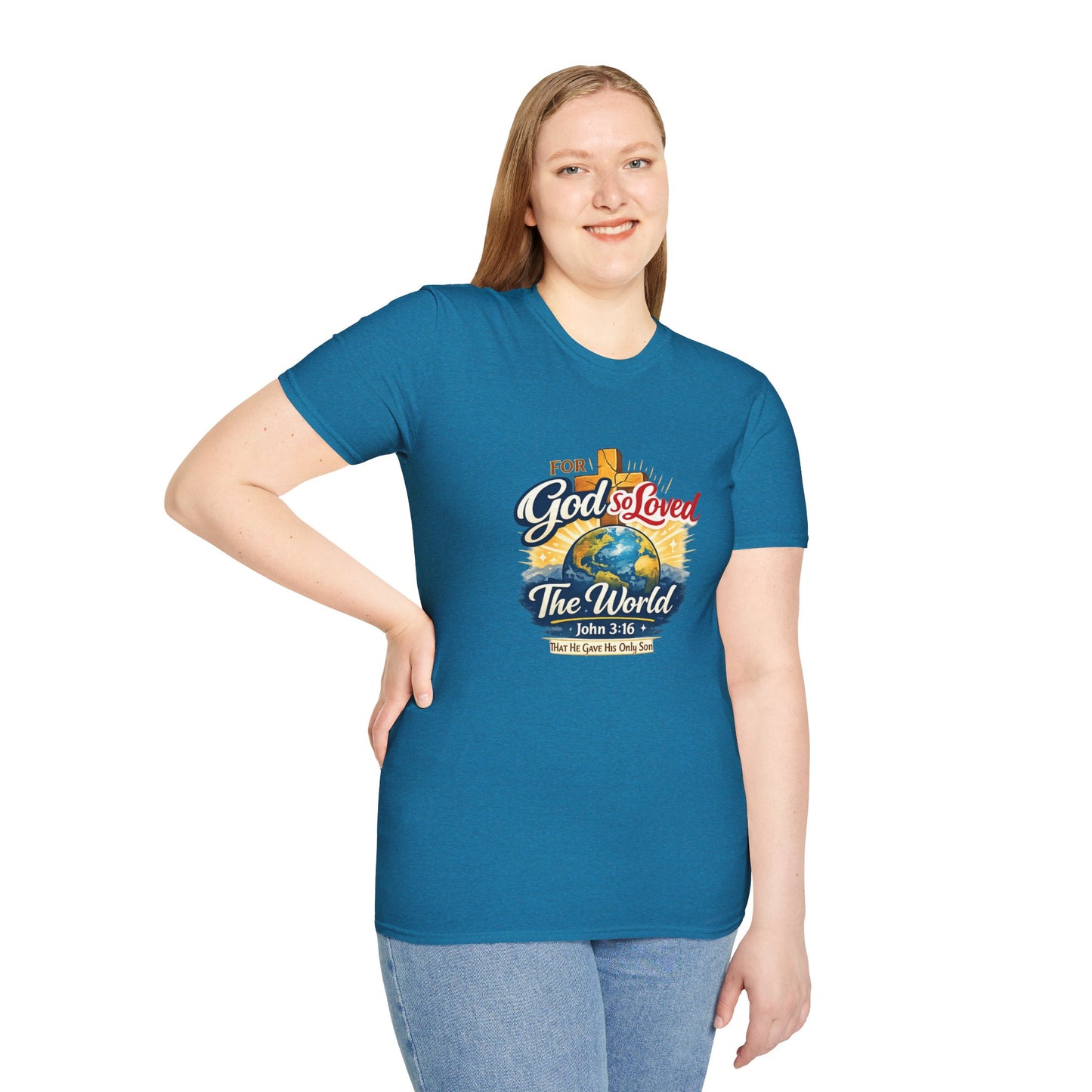 For God So Loved The World T-Shirt — Christian Faith Tee