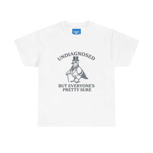 Funny Undiagnosed Unisex Tee, Autism Awareness Gift, Hilarious Adult Shirt, Novelty Sarcastic Top, Humorous Tee for Men and Women