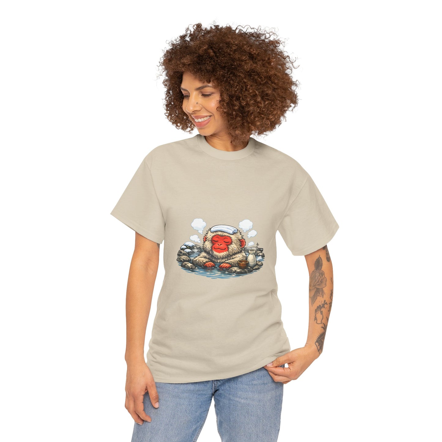 Onsen Monkey Japan T-Shirt — Japanese Hot Spring Snow Monkey Tee