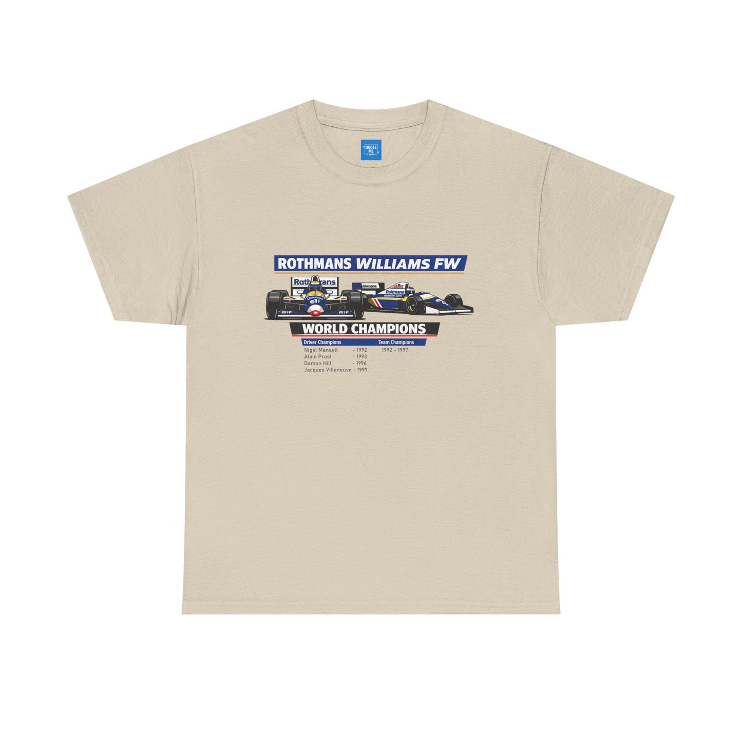 90s Williams Formula One Racing Tee — Retro Motorsport T-Shirt