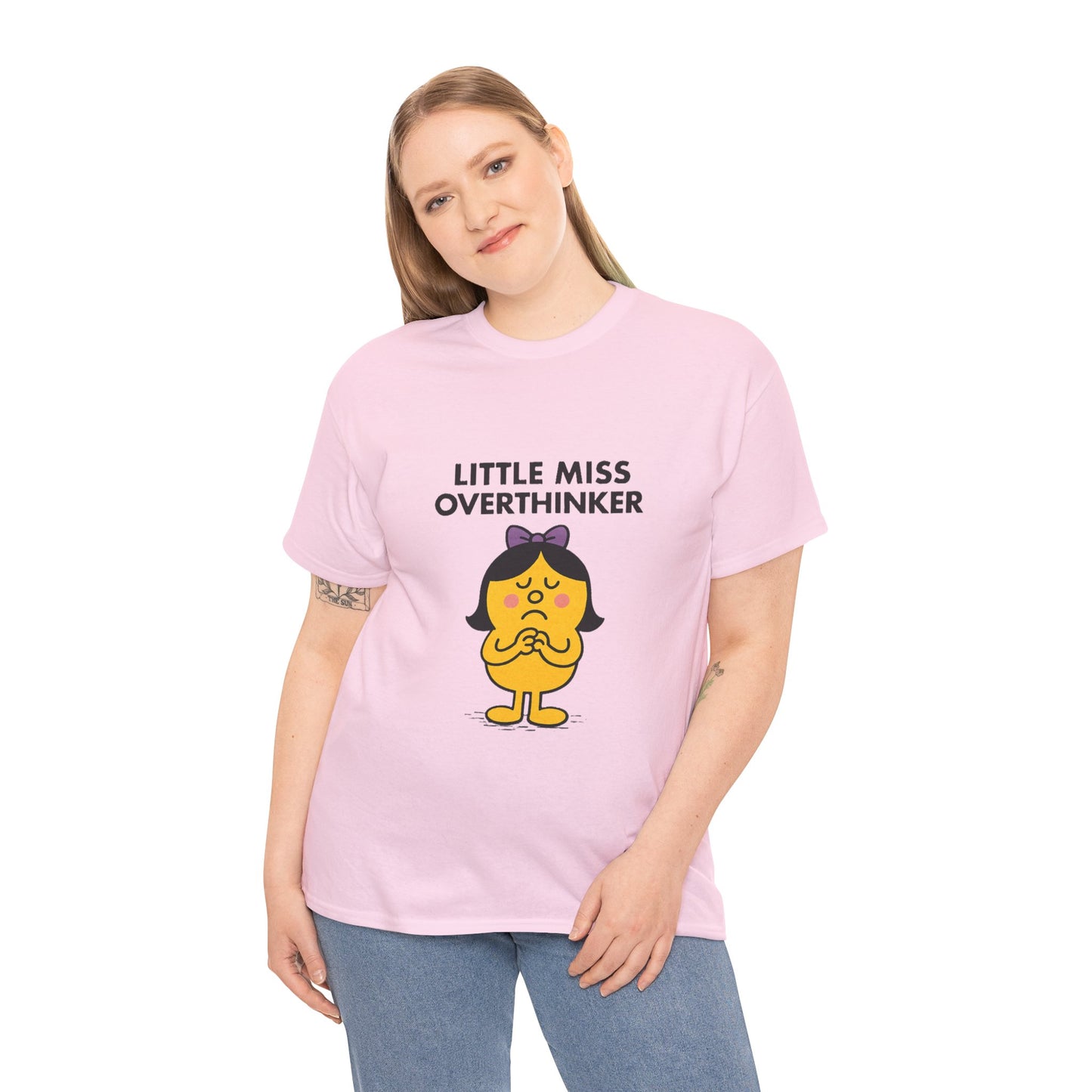 Little Miss Overthinker T-Shirt, Funny Graphic Tee, Sarcastic Women's Top, Gift for Overthinkers, Unisex Cotton Shirt