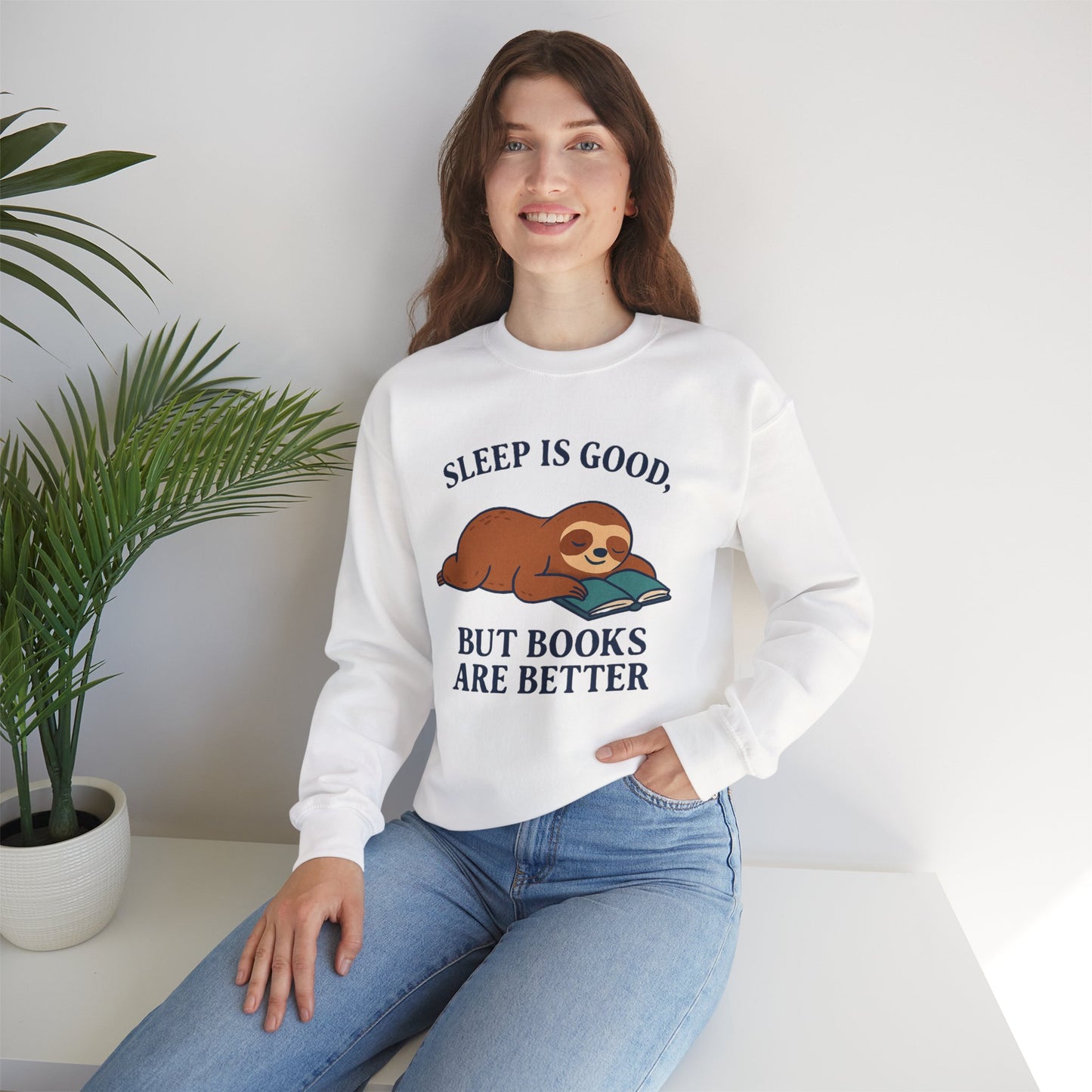 Cozy Book Lover Sweatshirt, Reading is Life, Bookworm Gift, Book Club Apparel, Literary Vibes Jumper
