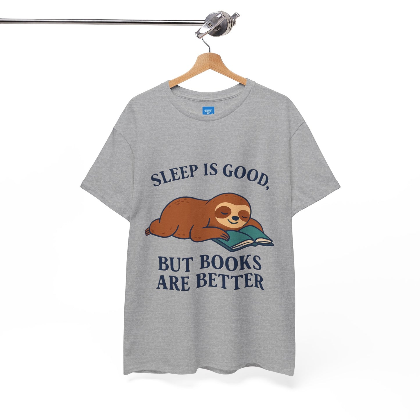 Sloth Book Lover Tee, Sleep is Good Shirt, Funny Bookworm Gift, Lazy Day T-Shirt, Relaxing Reading Top