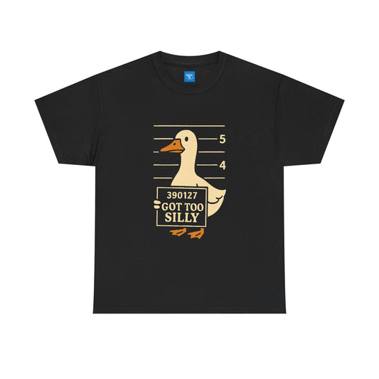 Funny Goose T-Shirt, Silly Animal Tee, Unisex Cotton Top, Humorous Bird Shirt, Gift for Comedy Lovers, Hilarious Graphic Tee