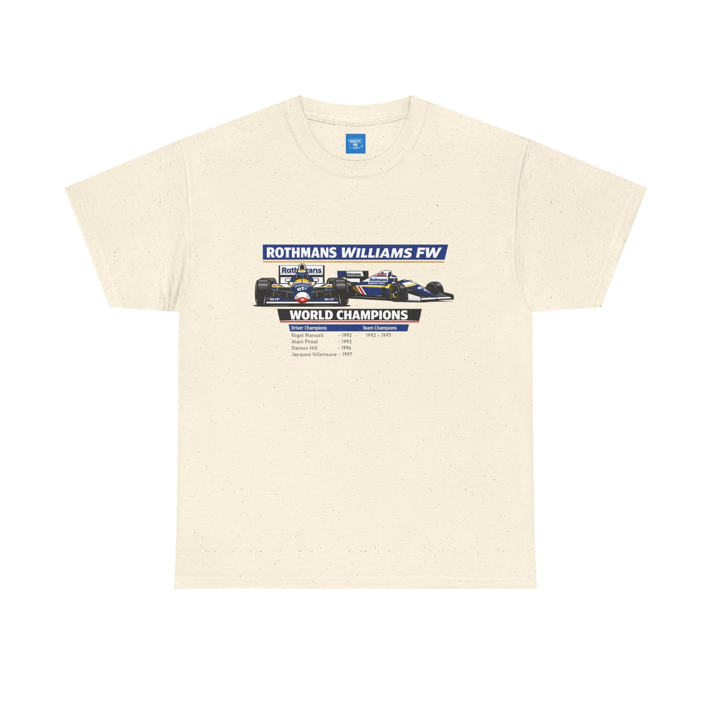 90s Williams Formula One Racing Tee — Retro Motorsport T-Shirt