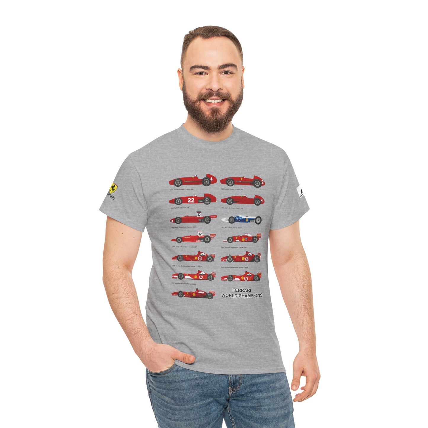 Unofficial F1 Racing Tee, Ferrari Inspired Shirt, Motorsport Graphic Top, Race Car Apparel, Automotive Clothing