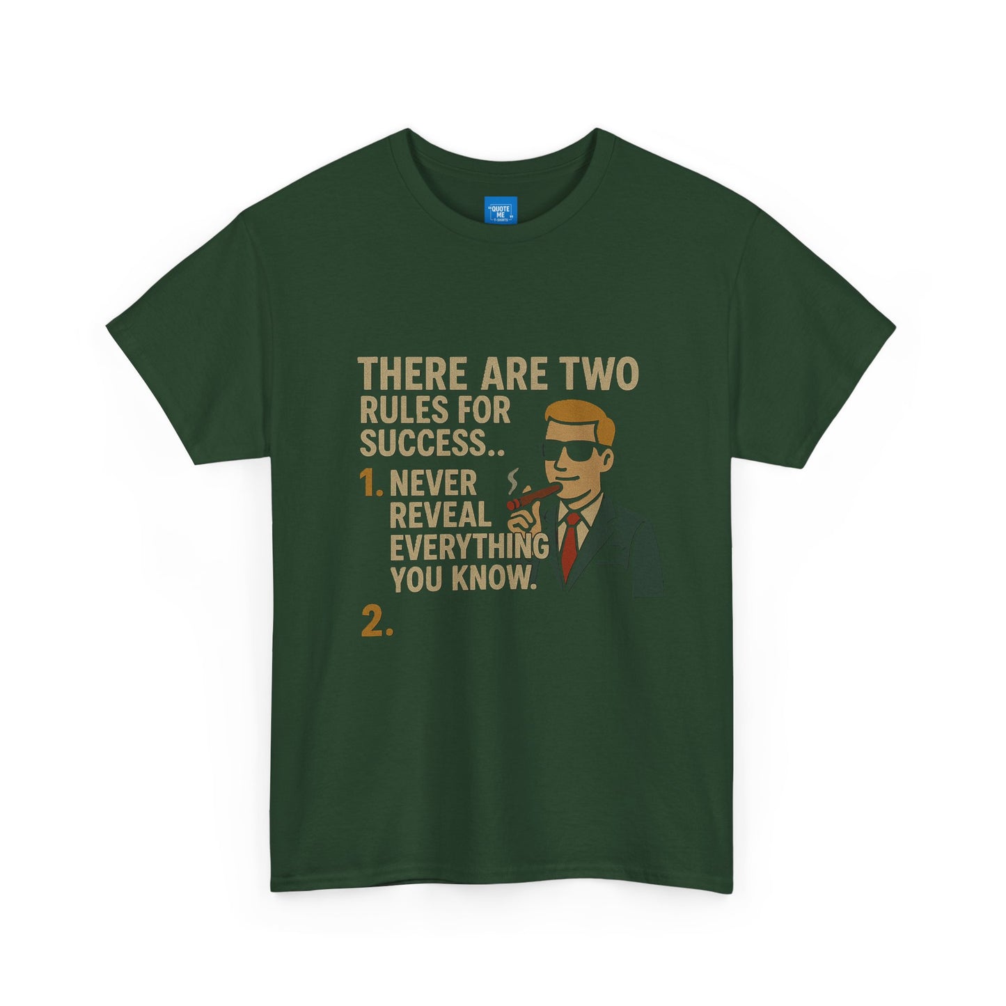 Motivational Two Rules for Success Unisex Heavy Cotton Tee, Inspirational Graphic Tee, Success Quote Shirt, Positive Vibes Shirt, Gift for