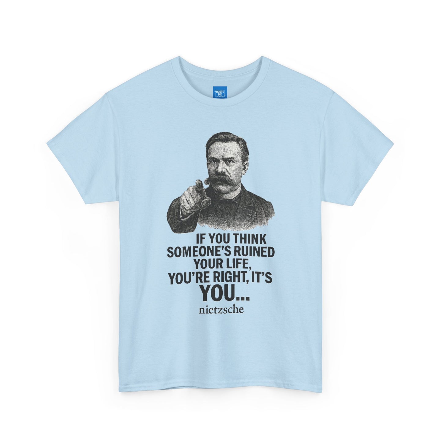 Philosophical Nietzsche Tee, Men Women Unisex Shirt, Existential Quote Graphic Top, Gift for Philosophy Lovers, Classic Cotton Tee,