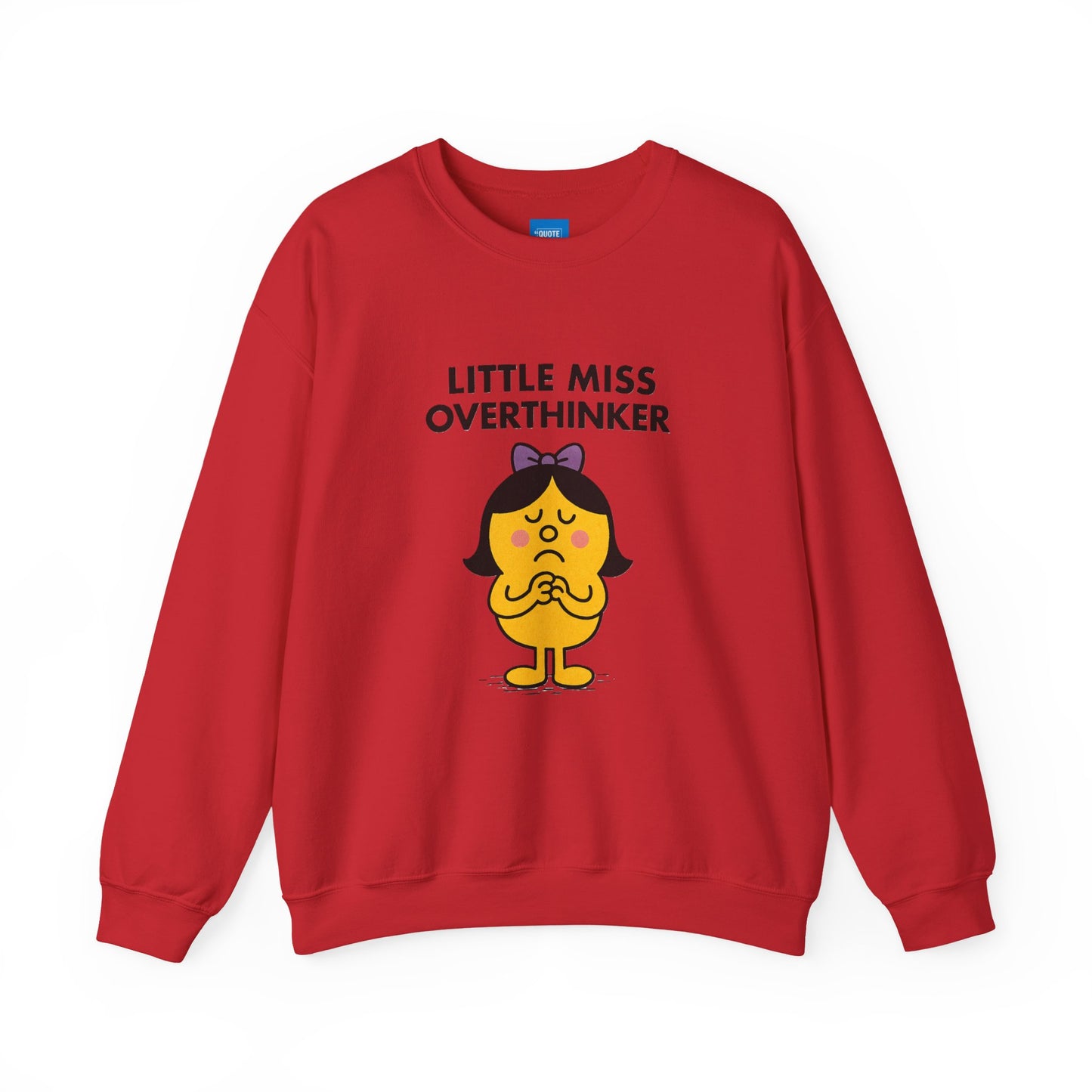 Little Miss Overthinker Sweatshirt, Funny Crewneck Jumper, Gift for Overthinkers, Cosy Pullover, Unisex Sweatshirt, Comfy Sweater