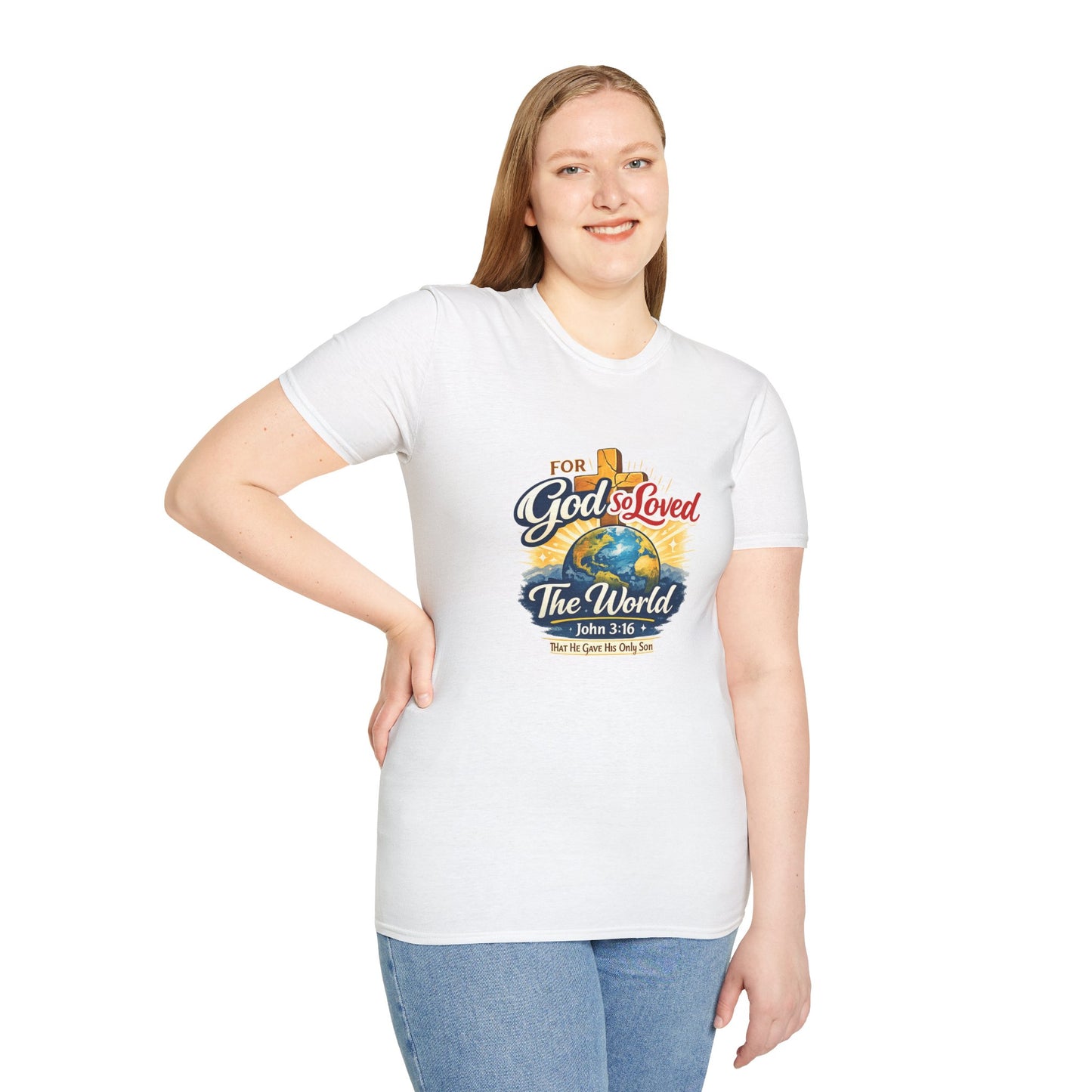 For God So Loved The World T-Shirt — Christian Faith Tee